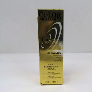 Ion Color Brilliance Metallic Temporary liquid Hair Makeup 405063 Empire Gold - Picture 1 of 6