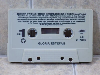 GLORIA ESTEFAN - COMING OUT OF THE DARK (Cassette Single, 1991, Sony) 34T73666 Foto 1 de 2