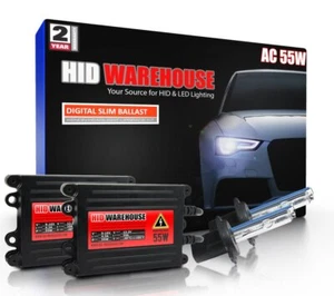 HID-Warehouse HID XENON 55W AC Headlight H4 H7 H11 H13 9003 9004 9005 9006 9007 - Picture 1 of 28