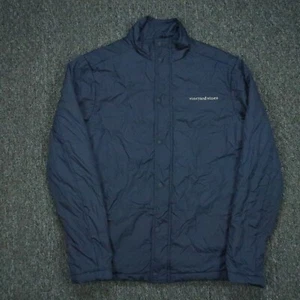 Vineyard Vines Jacket Mens Extra Small Blue Full Zip Snap Pockets Lined XS - Picture 1 of 8