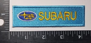 Subaru himmelblau Aufnäher Motorsport Autorennen gebügelt genäht schneller Versand  - Bild 1 von 1