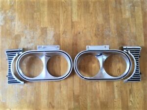 1963 PLYMOUTH FURY, BELVEDERE, HEADLIGHT BEZEL SET+GRILL EXTENSIONS, MAX WEDGE 