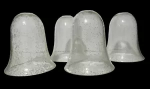 Vintage Vittoriano Deco Industrial Ciondolo Paralume Lampada Vetro Chiaro Bolla 1"Foro 8x6,5 - Foto 1 di 5