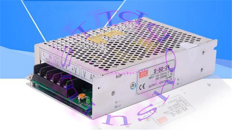 1PCS Meanwell Switching Power Supply S-50-24 Output DC24V 2.1A 50W NEW - Image 1 of 1