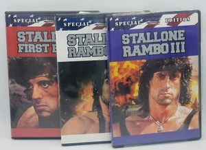 STALLONE RAMBO First Blood, Part II, Rambo III (3 DVD SET Special Editions) LOT - Picture 1 of 8