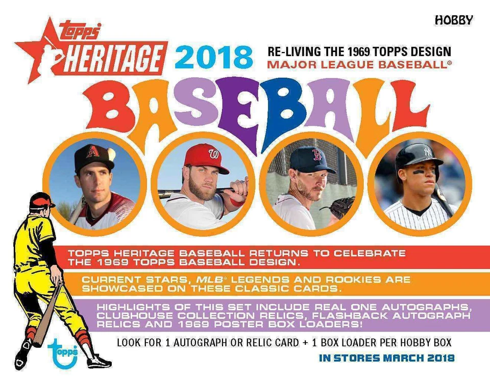 2018 Topps Heritage #1-250 Complete Your Set Pick Card Build Lot Stars RCs MLB - Image 1 of 1
