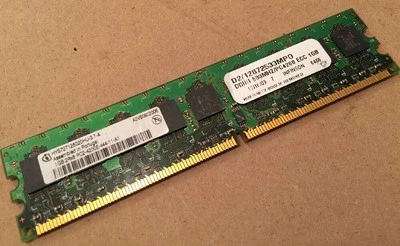 Infineon 1GB Memory PC2-4200E-444-11-A1 DDR2 - HYS72T128020HU-3.7-A - Image 1 of 4