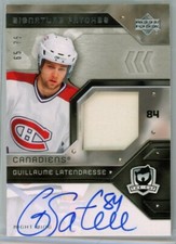  2006-07 The Cup Signature Patches #SPLA Guillaume Latendresse PATCH AUTO /75