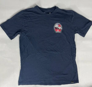 Hurley Men's T-Shirt Size S Short Sleeve Surf Graphic Print Blue Excellent! - Picture 1 of 5