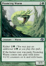 MTG magic cards 2x x2 Light Play, English Pouncing Wurm Planar Chaos