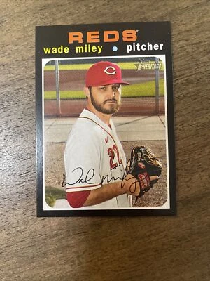 2020 Topps Heritage #571 Wade Miley NM - Image 1 of 2