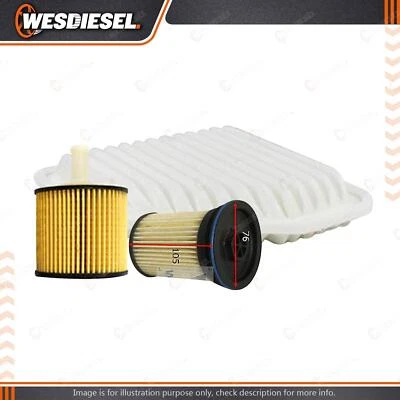 Wesfil Oil Air Fuel Filter Service Kit for Toyota Tarago GSR50 3.5L V6 01/009-on - image 1 of 2
