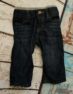 Vaqueros Baby Gap niños forrados vacaciones índigo talla 6-12 meses - Imagen 1 de 3