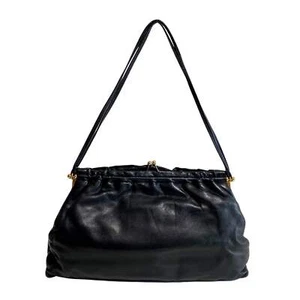 MIU MIU Archive Black Nappa Leather Shoulder Bag - Picture 1 of 19