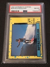 PSA 8 BUFFALO KEAULANA SP 1987 RARE ASTROBOYZ SURF CARDZ TRADING CARD RC POP 1