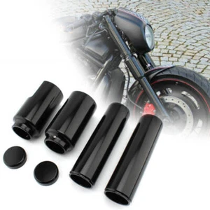 Fit For Harley V-Rod Night Rod 2007-2011 Motorcycle Upper Lower Fork Cover Tube - Picture 1 of 6
