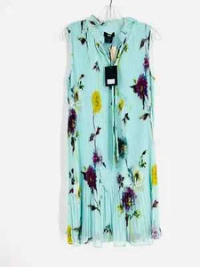 DKNY Size 8 Mint/Multi Floral Pleated NEW Dresses Dress - Picture 1 of 6