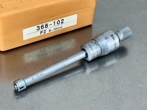 Mitutoyo Holtest 8-10mm Inside Bore Micrometer Gage .001mm Grad 368-102 - Picture 1 of 4