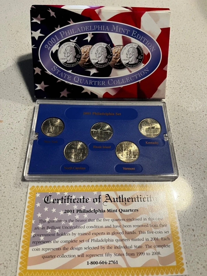 2001 Philadelphia Mint Edition State Quarter Collection New - Image 1 of 1