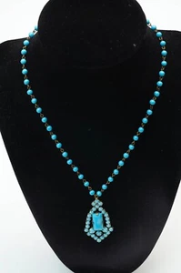vintage turquoise pendant necklace - Picture 1 of 1