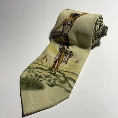 Corbata de seda Tommy Bahama Hula Girl 4 1/4" x 59” hecha en EE. UU. Foto 1 de 4