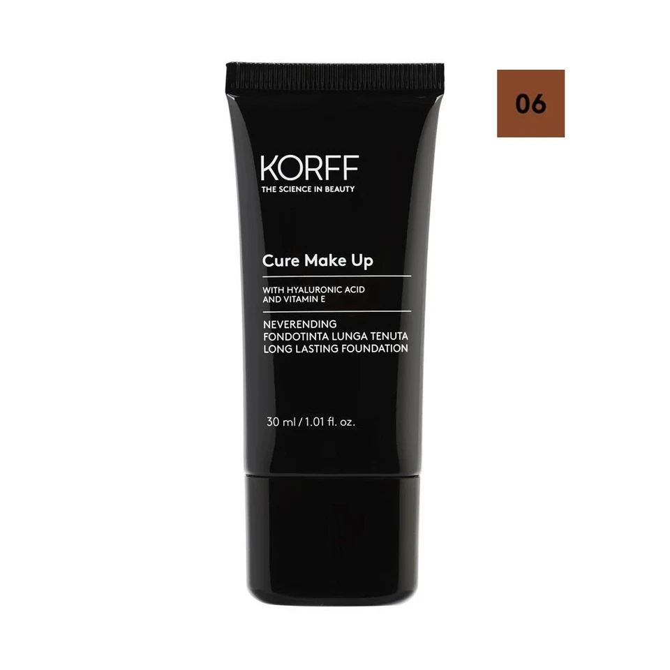 Korff Cure Make Up - Neverending Fondotinta Lunga Tenuta Colore N. 06, 30ml - Immagine 1 di 1