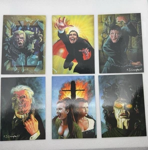 1995 HAMMER HORROR SERIES 1 CRIP-TYCH CHASE 6 TRADING CARD SET CORNERSTONE - Picture 1 of 13