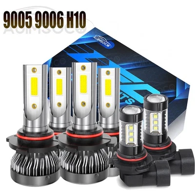 For Ford Expedition 2003-2006 6000K LED Headlight + Fog Light Combo 6x Bulbs Kit - Изображение 1 из 4
