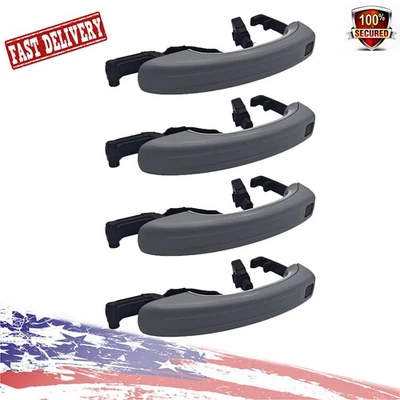 4PCS Exterior Door Handles Fits for Audi Q7 3.0L 3.6L 4.2L 2007-2015 4L0837205A - Image 1 of 4