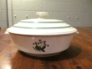 ROYAL COPENHAGEN QUAKING GRASS 8 1/2" ROUND COVERED VEGETABLE BOWL DENMARK c1920 - Picture 1 of 10