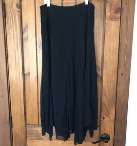 Chico’s Maxi Skirt Navy Blue 1/M Whimsy Goth Fairygrunge Witchy Festival Boho - Picture 1 of 10