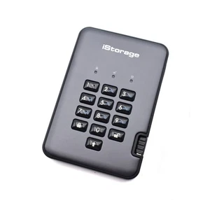 iStorage diskAshur PRO2 Externe SSD 1TB Secure FIPS Level 3 grau USB 3.2 1000GB - Bild 1 von 1