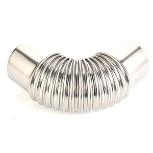 Elbow Pipe Elbow Chimney Exhaust Liner Bend 90° Stainless Steel Stove Pipe - Photo 1/12