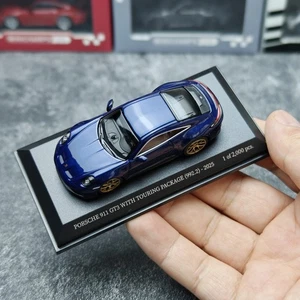 1:64 Porsche 911 (992.2) GT3 Touring Blue Alloy Model Car - Highly Detailed - Picture 1 of 8