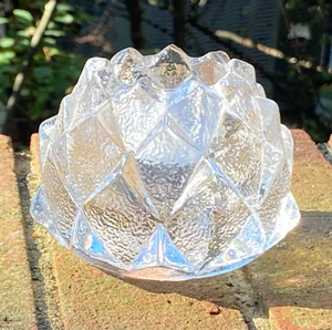 Orrefors Sweden Crystal Firefly Tea Light or Votive Candle Holder ~ Signed OF - Picture 1 of 13