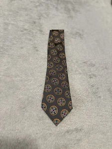 Vintage Christian Dior Men’s Silk Geomtric Neck Tie Multicolor  - Picture 1 of 5