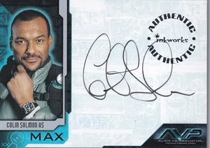 Alien vs. Predator Movie 2004 Autograph Card  A2    Colin Salmon as Max - Picture 1 of 2