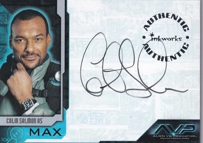 Alien vs. Predator Movie 2004 Autograph Card  A2    Colin Salmon as Max - Image 1 of 2