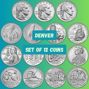 💰2025/2024/2023 D American Women Quarters -Set of 12 coins, UNC / US Mint - Picture 1 of 16