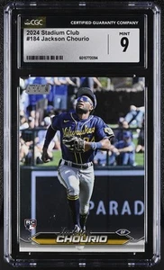 2024 Stadium Club Jackson Chourio #184 Baseball CGC 9 - Picture 1 of 2