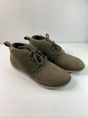 MERRELL женщин ботинки столовая обувь оливковый шерсти и коричневой замши размер 9 изящный - Изображение 1 из 4