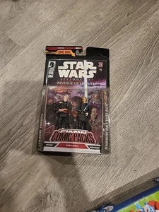 HASBRO 2008 STAR WARS COMIC PACKS #1 COUNT DOOKU & ANAKIN SKYWALKER NEW - Picture 1 of 4