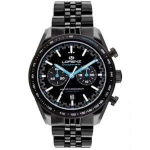 Orologio Cronografo Da Uomo Lorenz Granpremio LZ 30195BB In Acciaio PVD Nero - Imagen 1 de 2