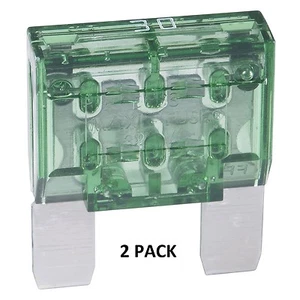 FUSE MAXI30 COOPER BUSSMANN 30 AMP MAXI BLADE-TYPE FUSE 2 Pack #MAXI30-2PK - Picture 1 of 2
