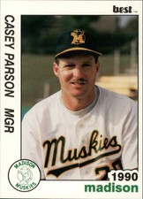 1990 Madison Muskies Best #25 Casey Parson MGR