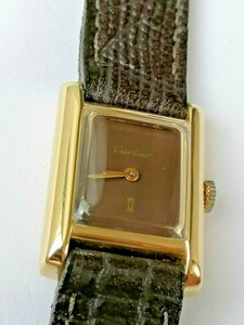 Vintage Cartier Tank Brown Dial - Mechanical (Manual)  Watch- 1980’s
