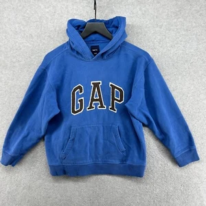 Gap Hoodie Kids Size XL 12 Blue Spell Out VTG Long Sleeve Logo - Picture 1 of 12