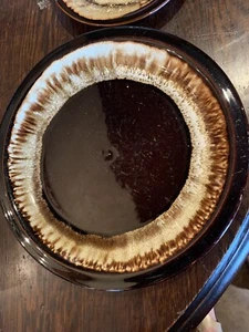 (3) PFALTZGRAFF USA 'Gourmet Brown Drip Plates; (3) Saucers - Picture 1 of 3