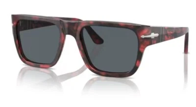 Gafas de sol cuadradas para hombre Persol 0PO3348S 1212R5 rojo habana/azul 57 mm Foto 1 de 4