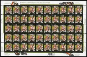 Canada - Scott 2238 - Full Pane of 50 Stamps - Beneficial Insects - MNH - Picture 1 of 1